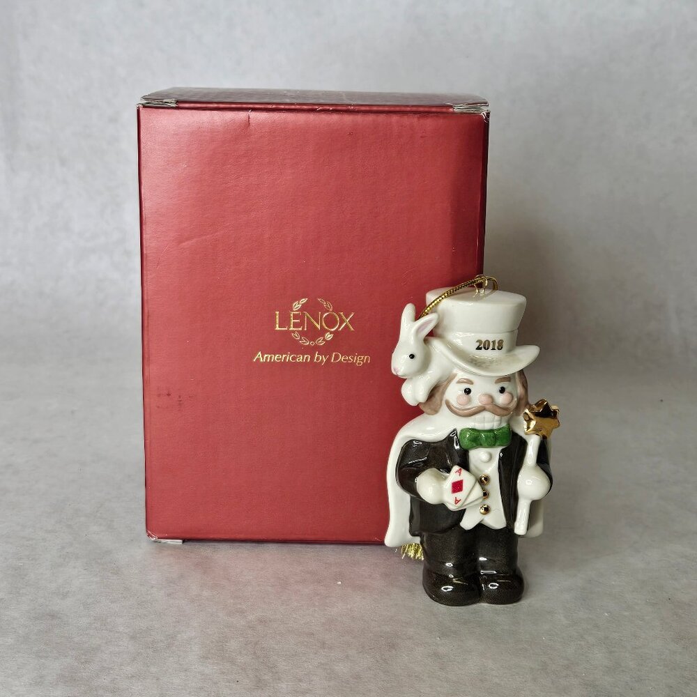 2018 Lenox Merry Magician Nutcracker Ornament with Box